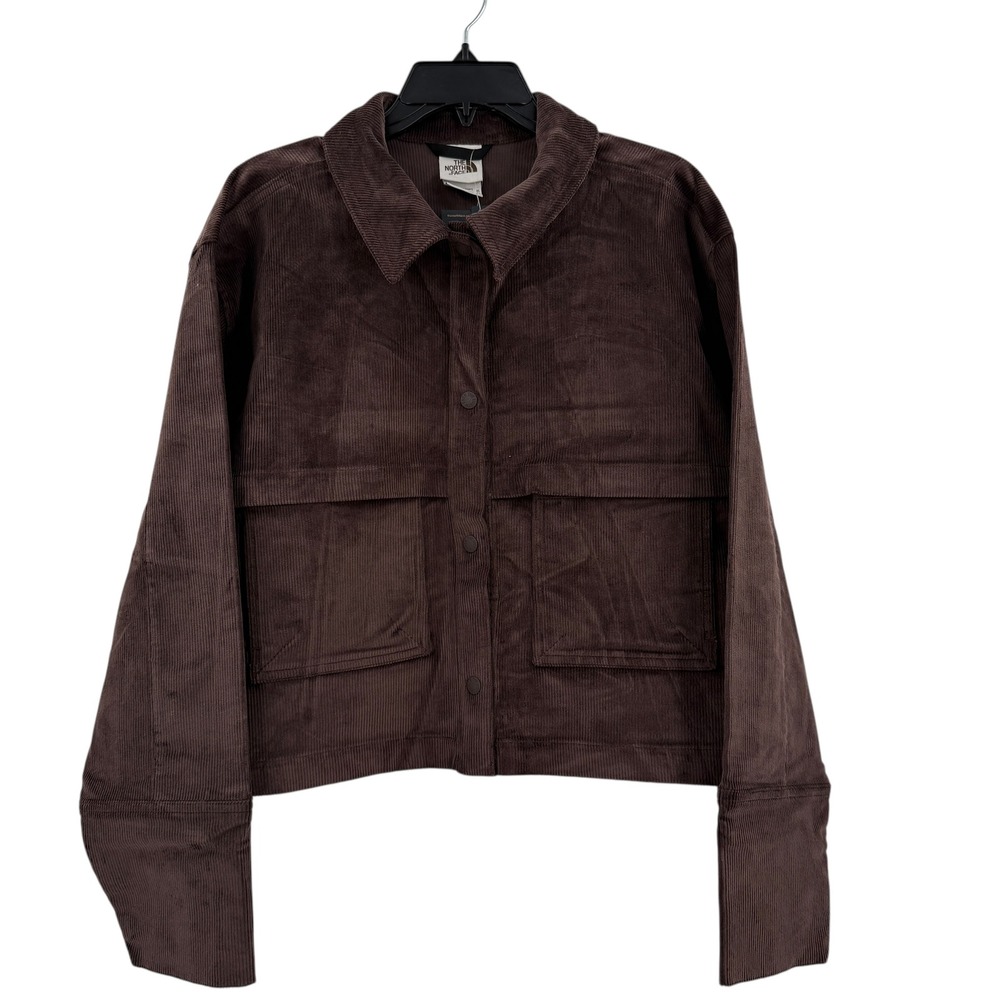 The North Face Womens Utility Cord Shacket‎ Coal Brown Relaxed Fit XL